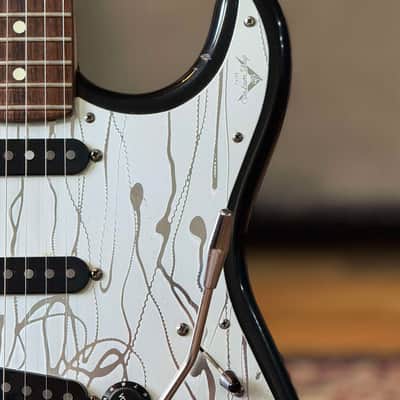 Fender American Standard Stratocaster with Rosewood Fretboard 1995 - Black W/ Custom Shop Pickguard And pickups image 6
