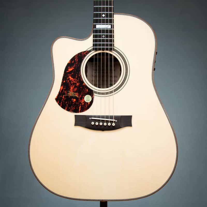 Maton Messiah EM100C-LH Dreadnought Left Handed Acoustic Electric Guitar w/Case - 5656 2FE