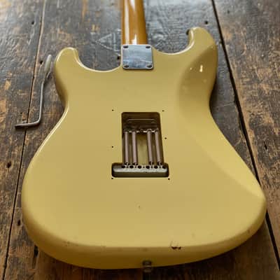 Scarce Early 90's FujiGen Fender Japan 1968 RI Olympic White Stratocaster 1993 MIJ USA Texas Specials image 2