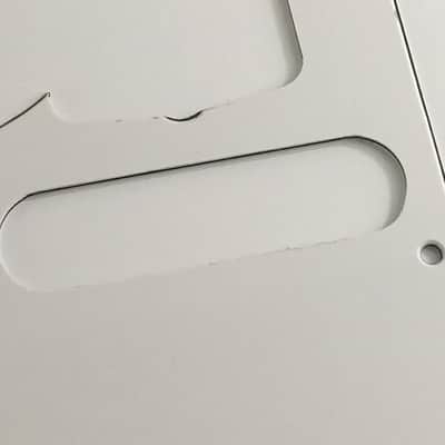 Left Handed Custom Vintage Style 3 Ply Jaguar Pickguard for Fender Jag Guitar White Black White image 2