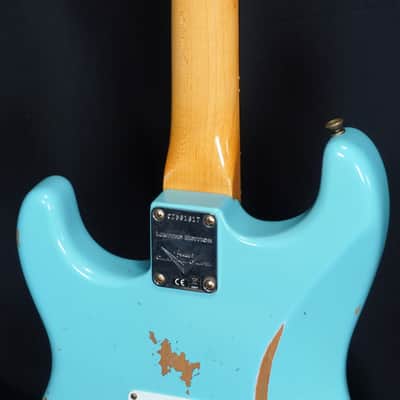 FENDER CUSTOM SHOP Limited Edition 1960 Stratocaster Relic -2022- Faded Daphne Blue [CZ561617] (05/11) image 7