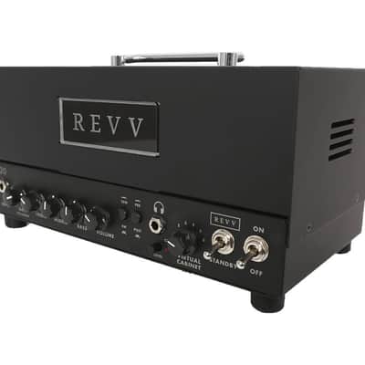 REVV D20 20-Watt Guitar Amp Head with Two Notes Torpedo-Embedded Reactive Load & Virtual Cabinets - Black image 2