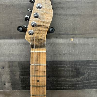 Custom Telecaster Style Guitar Tooled Alligator Leather Art Top image 3