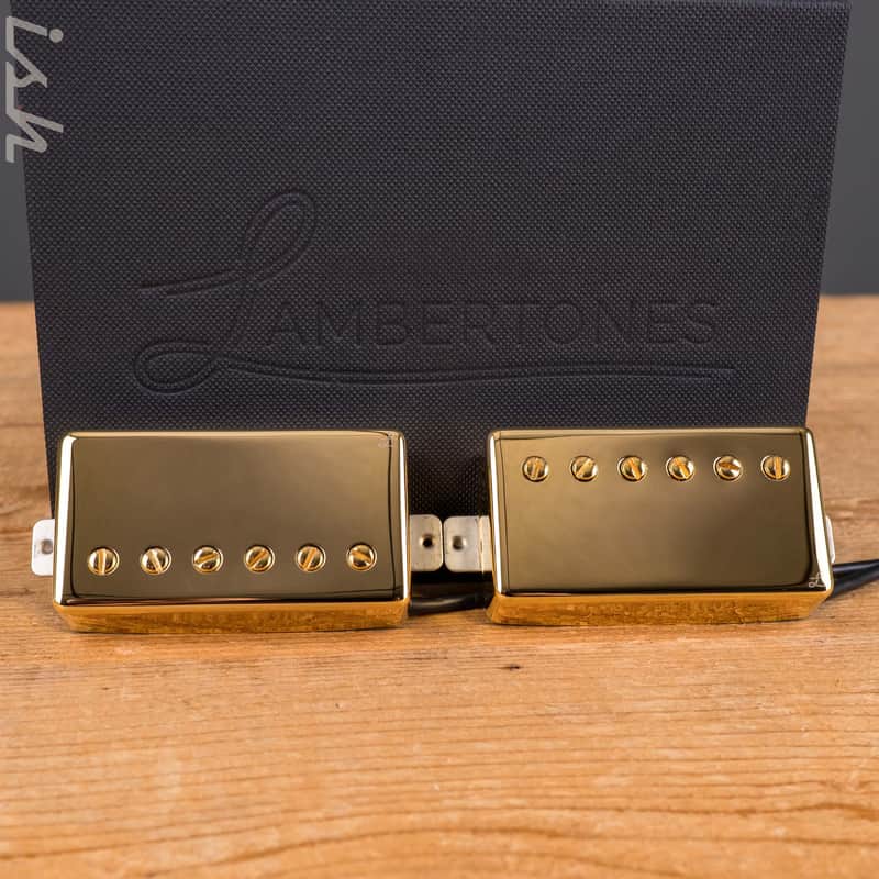 Lambertones "The Crema" Humbucker 4 Wire Set-Gold image 1