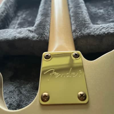VIDEO! Squier John 5 Signature J5 Telecaster - (US customers, tax included in shipping cost) Frost Gold with hard case image 7