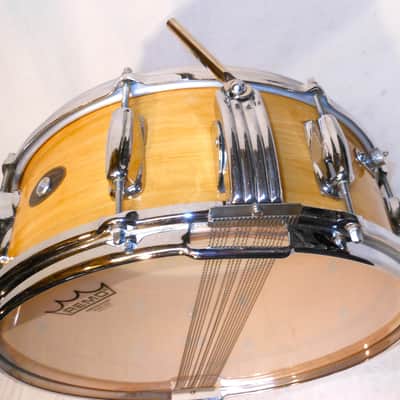 Vintage 1957 Slingerland 5.5x14" Knotty Pine Solid Maple Snare Drum image 4