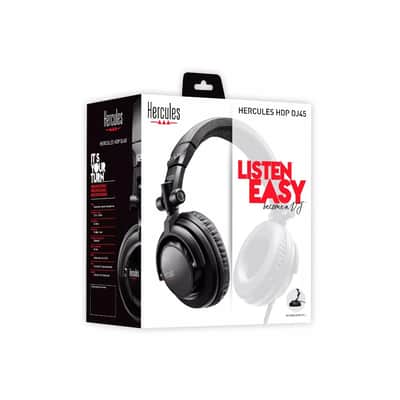 HERCULES HDP DJ60 Pro DJ Headphones w/ 60mm Drivers and Swivel Cup. image 6