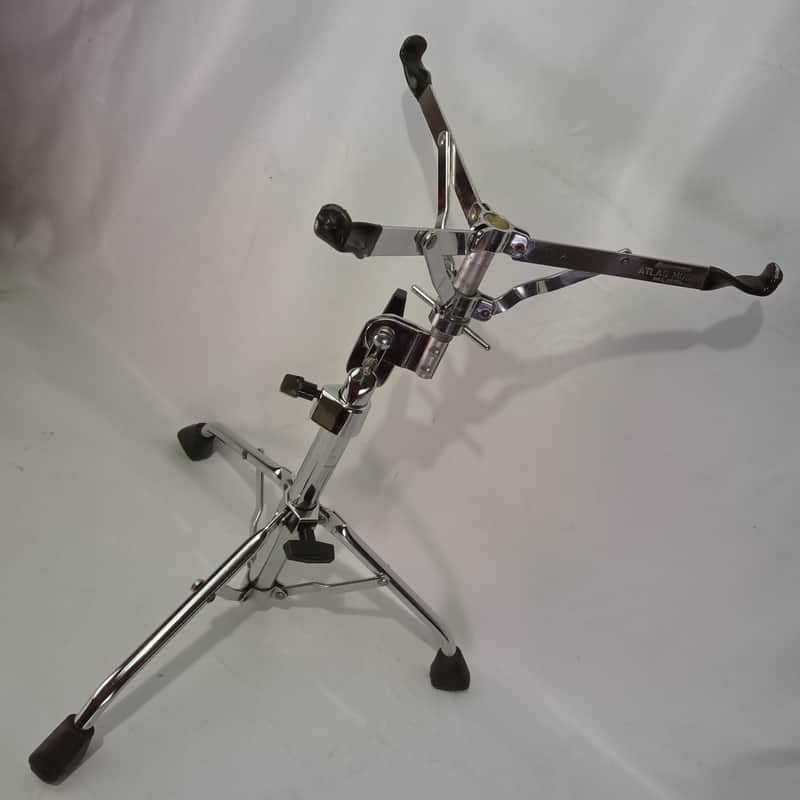 *Ludwig "Atlas" Snare Drum Stand Chrome Vintage 70s Tube-Legs Tripod Chicago USA image 1