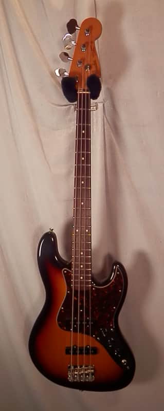 Fender Jazz Bass Sunburst Electric Bass with gig bag Made in Japan 2012 image 1
