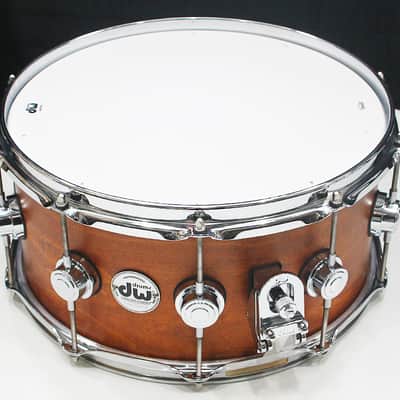 DW Collectors Maple/Spruce 6.5" x 14" Snare Drum w/ VIDEO! Honey Satin Oil image 3