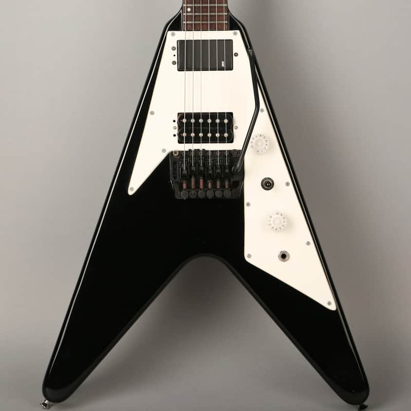 Epiphone Flying V Floyd Rose - 1989 Korea - MIK - Black Metallic w/HSC image 1