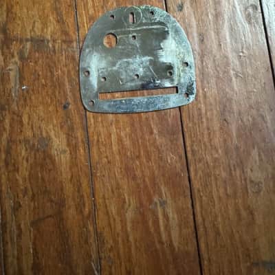 Fender Original 1960’s -70's Fender Jaguar Jazzmaster guitar bridge tremolo PLATE 60's - Chrome image 3