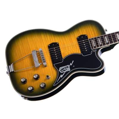 Airline Guitars Tuxedo Dragonburst Flame image 3