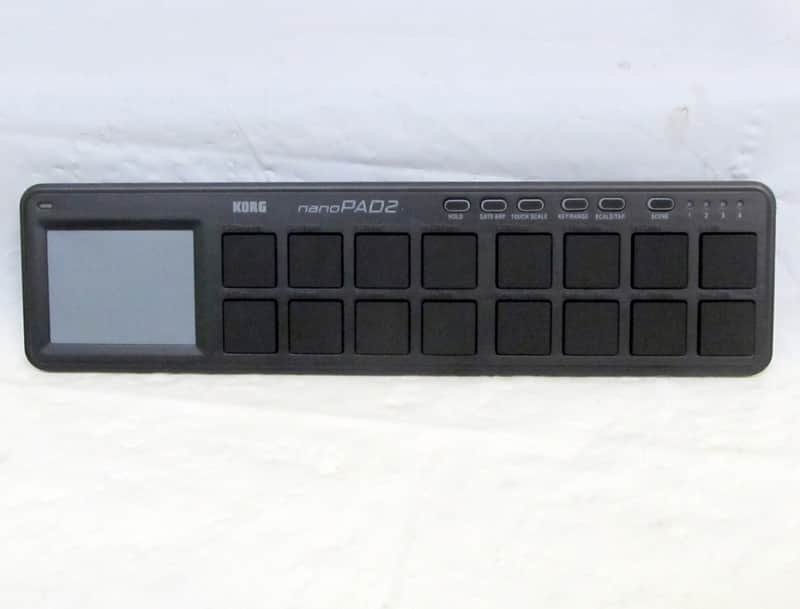 Mint Korg nanoPAD2 Slimline USB MIDI Drum Pad Controller Black Mint in Box image 1