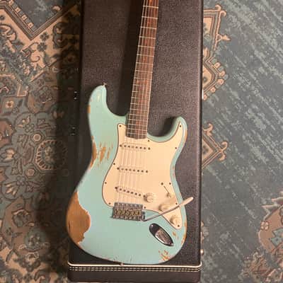 FENDER CUSTOM SHOP 1964 STRATOCASTER HEAVY RELIC – DAPHNE BLUE image 11