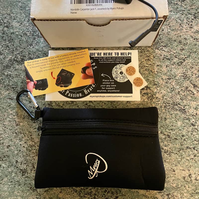 Myers Pickups The Grip Gooseneck Microphone Pickup Black