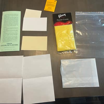 Gibson Gibson Custom Polishing Cloth With Tags And Truss Rod Instructions Les Paul SG image 2