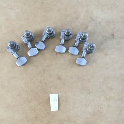 Vintage Genuine Fender Squier 2 Pin Mount Guitar Tuners Light Relic Drilled Post image 6
