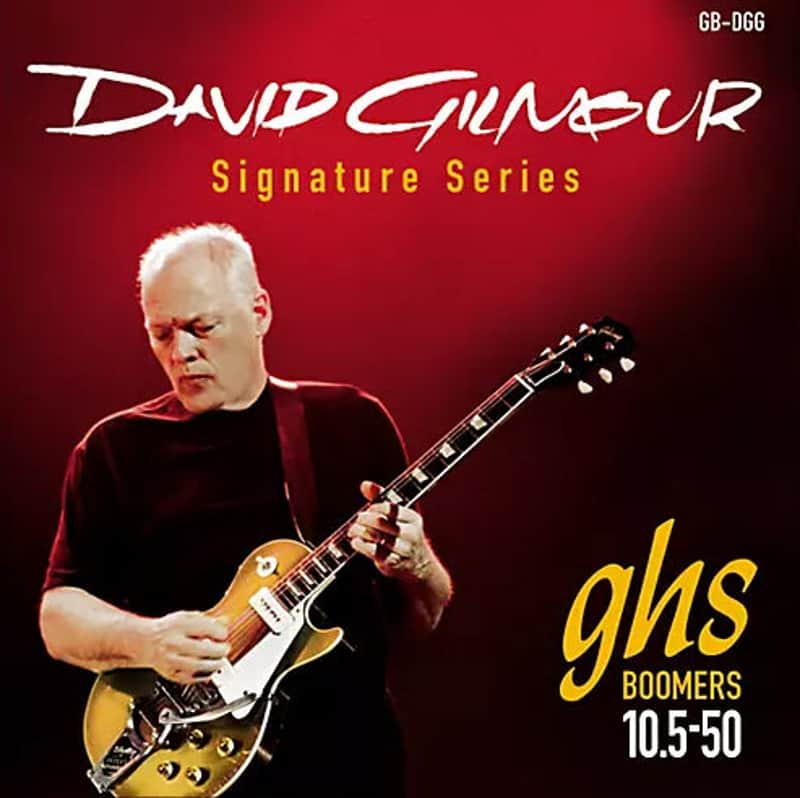 GHS Boomers GB-DGG David Gilmour Signature Electric Guitar String Set, Red (.0105-.050) image 1