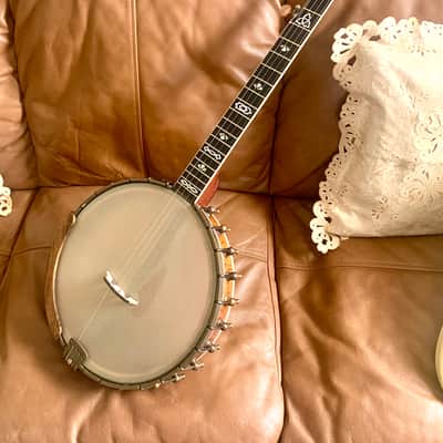 2019 OME Custom Celtic Trilogy Open Back Banjo - Super Clean with the Original Case image 8