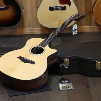 Unplayed! 2014 Taylor Custom GA Madagascar Ebony European Spruce Acoustic Guitar Natural + OHSC image 1