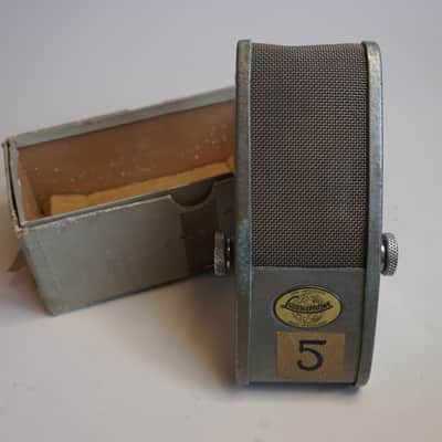Vintage Lustraphone Ribbon Microphone in Original Box | Decor Prop for TV, Theatre & Studio Set Dressing image 1