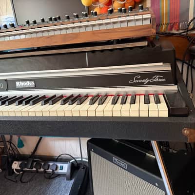 Rhodes Mark II Stage 73-Key Electric Piano 1979 - 1983 - Black Flat Top image 5