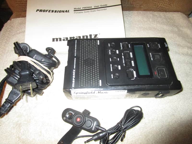 used Marantz PMD660 portable solid state recorder image 1