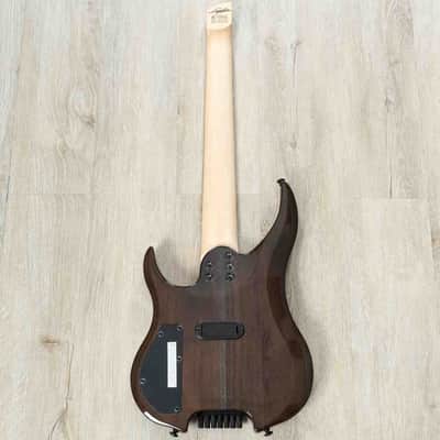 Mint Legator G7SS Ghost 7 Super Shred Headless 7-String Guitar, Ebony Fretboard, High Gloss Black Bu image 4