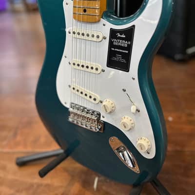 Fender Vintera II '50s Stratocaster with Maple Fretboard Ocean Turquoise #MX23077676 / 8lbs. 4.2oz image 5