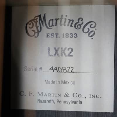 Martin LXK2 Koa Little Martin 3/4 Acoustic Guitar Natural w/gigbag image 6