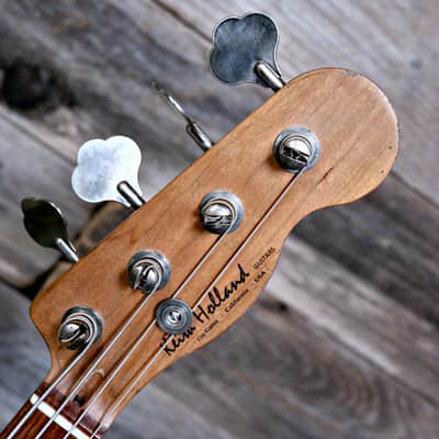 Keith Holland J Bass-ANS #1315 - Vintage White image 13