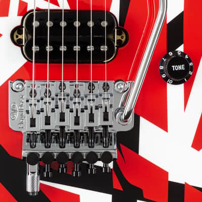 EVH Stripe Series RBS Red/Black Stripes - Electric Guitar image 8