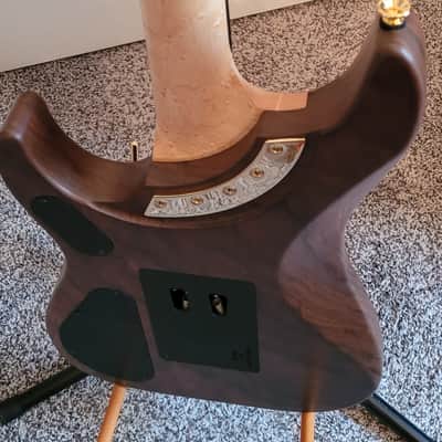 Washburn N4 Walnut Mourning Windows Inlays Proto Davies 2.0  2010 Nuno Bettencourt Signature image 3