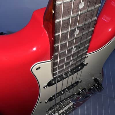 Fender REaD Partscaster parts guitar Strat Stratocaster  - Red electric guitar image 10