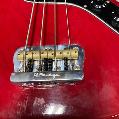 Fender MusicMaster Bass replacement AlBridge MMSV18 Vintage Bridge For Short-Scale Direct Replacement 18mm String Spacing. image 4