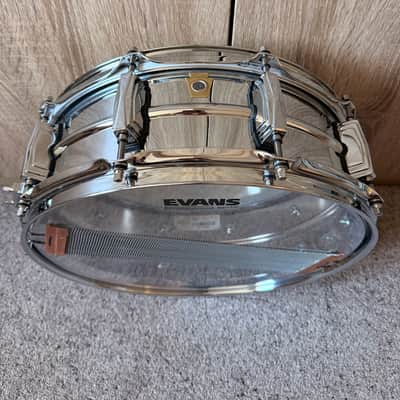 Ludwig LM400 Supraphonic 5x14" 10-Lug Aluminum Snare Drum 1985 - Present - Chrome-Plated image 2