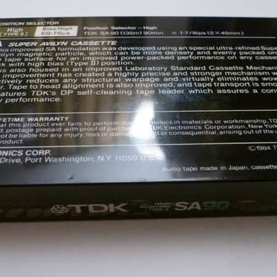 On Sale VINTAGE Collectible TDK SA90 SA 90-min. blank/recordable audio/4-track/8-track cassette tape image 5