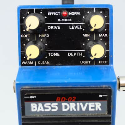 Maxon BD-02 Bass Driver Power Supply Use Only Made in Japan Guitar Effect Pedal 188070 image 3