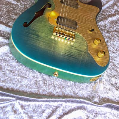 GB Liuteria Traditional tele green chameleon image 20
