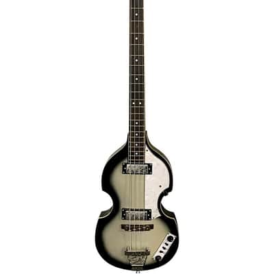 De Rosa GB-BB2-SLB Hollow Body Maple Neck 4-String Electric Violin Bass Guitar w/Gig Bag, Strap, Strings & Picks image 1