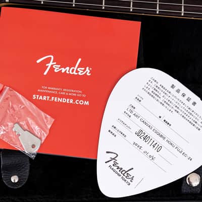 2024 Fender Japan Art Canvas Esquire Katsushika Hokusai Fuji, Mint w/ Case, Tags image 16