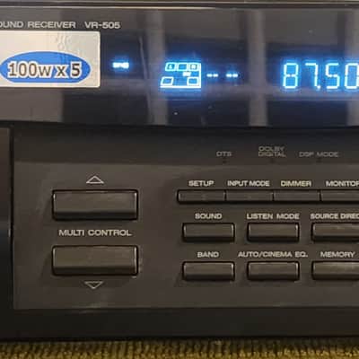 Kenwood Kenwood VR-505 A/V Receiver with Dolby Digital and DTS 90s  - Black metal cabinet image 2