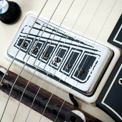 1965 Supro Martinique Val-Trol Resoglass Vintage Electric Guitar White, Valco image 10