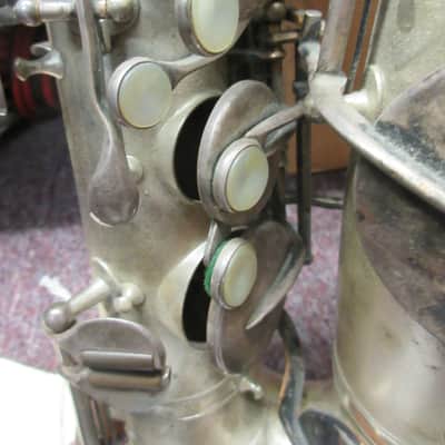 Buescher "The Buescher" Alto Saxophone  Instrument 1922-23 Silver w/Gold Bell Used image 4