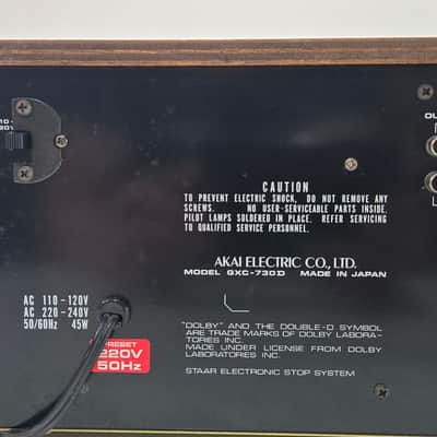 Akai GXC-730D 1976-1979 - Wood case silver face image 11