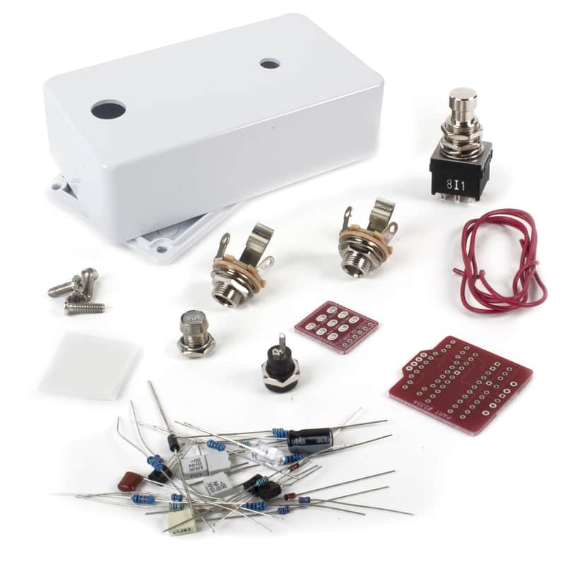 StewMac Interval Fuzz Pedal Kit, With White Enclosure (2354-W) image 1