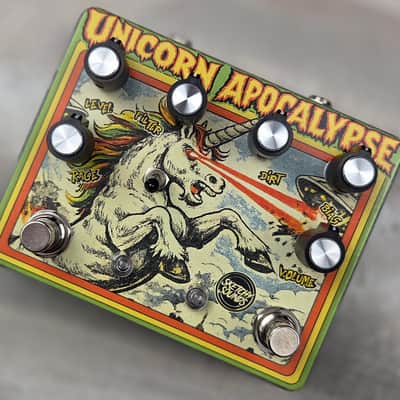 Sketchy Sounds Unicorn Apocalypse Fuzz/Distortion Guitar Pedal (Small Laser Beam Edition) image 4
