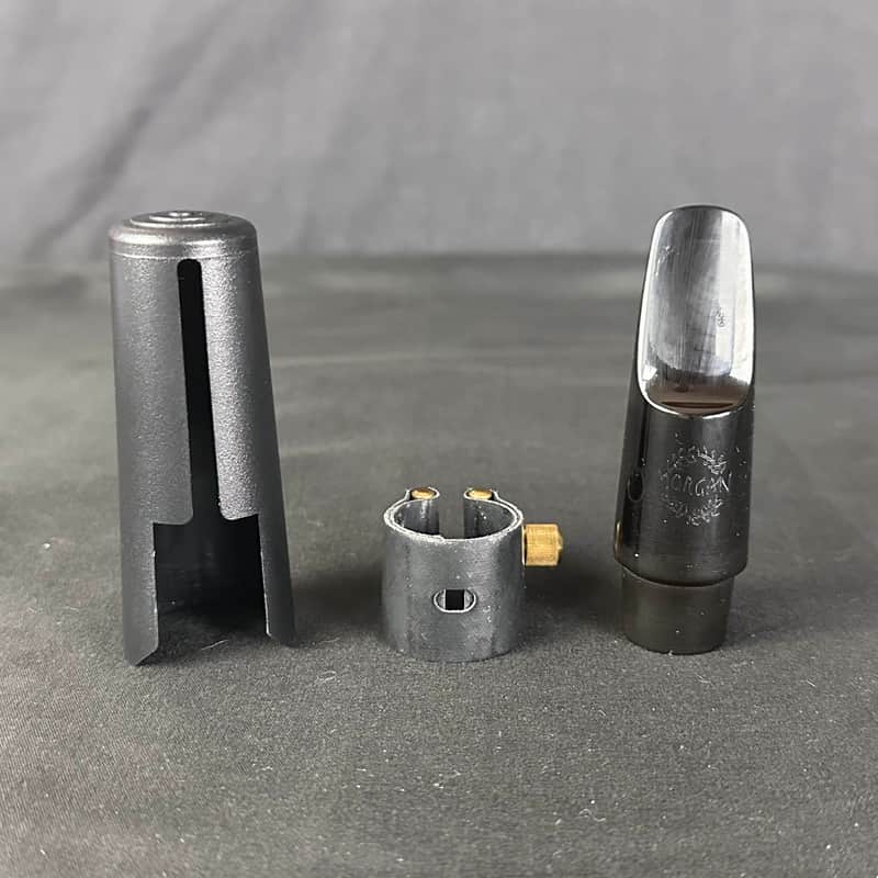 Morgan 5L Jazz Alto Large Chamber Saxophone Mouthpiece, Rovner Ligature, Cap