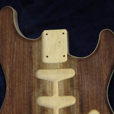 Figured Walnut Top / Aged Pine Strat body - Standard - 3lbs 14oz #3687  USA IMPORT CHARGES INCLUDED image 3